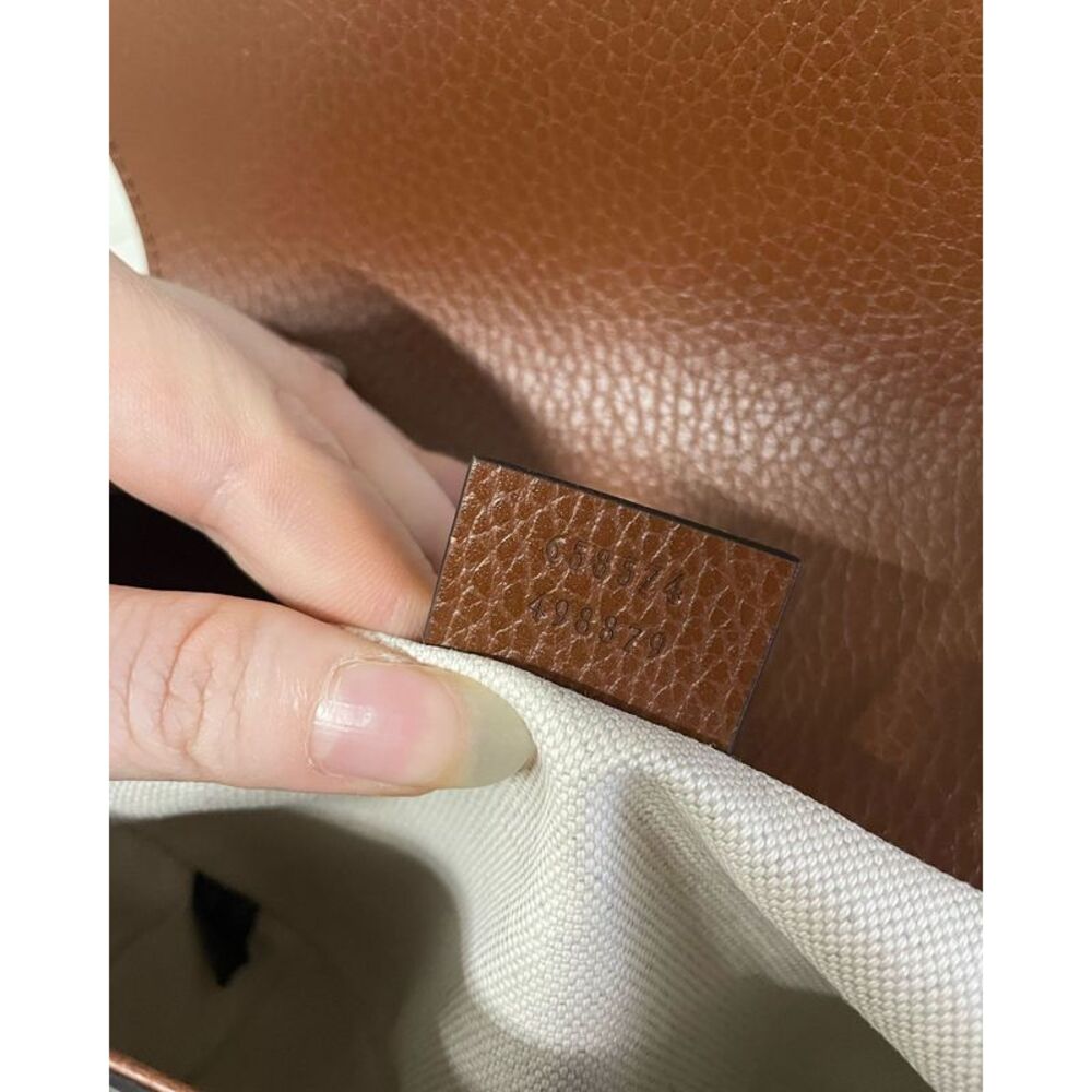Gucci Horsebit 1955 Mini Shoulder Bag in Brown Canvas and Leather - Picture 6 of 12